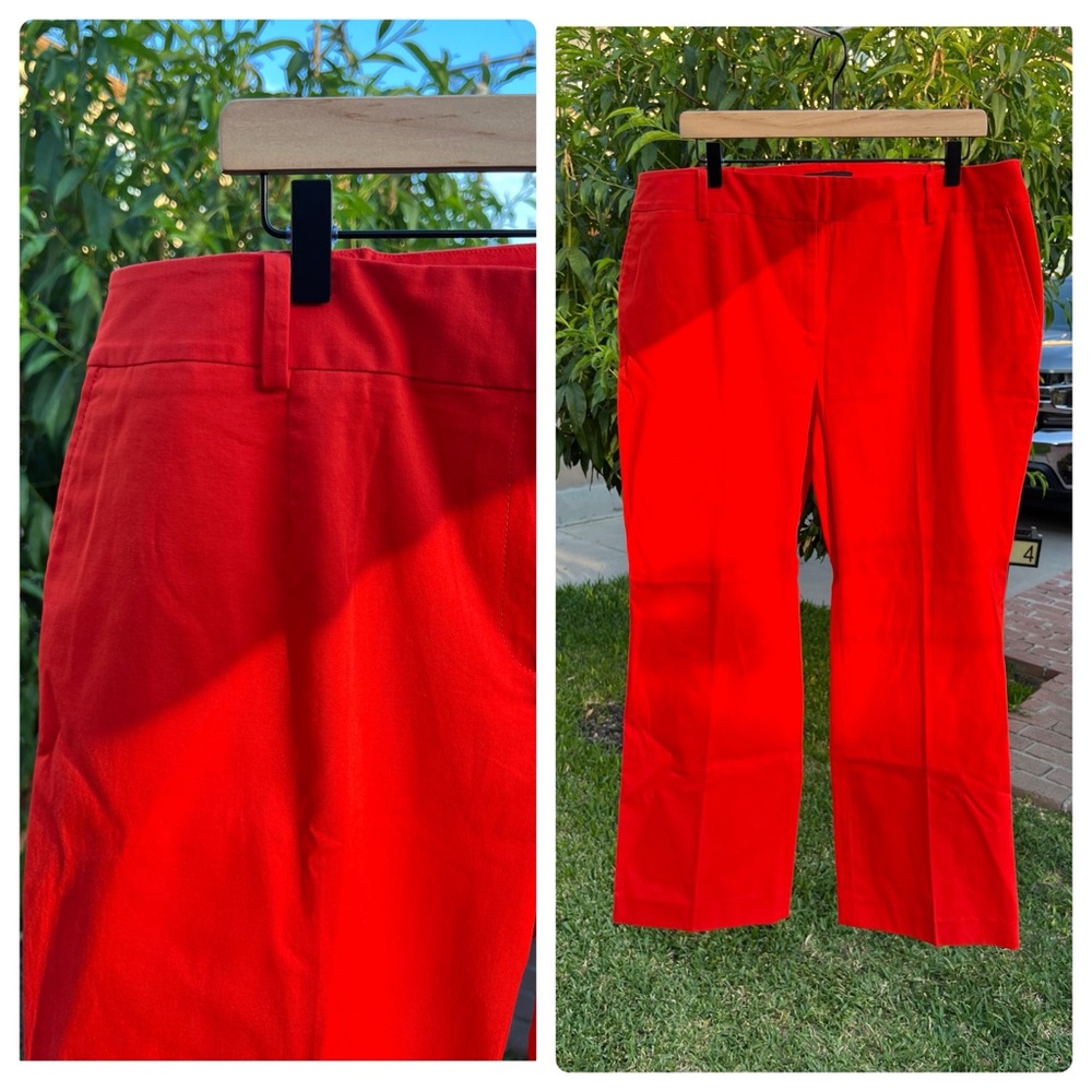 Talbots Bright Red Cropped Pants